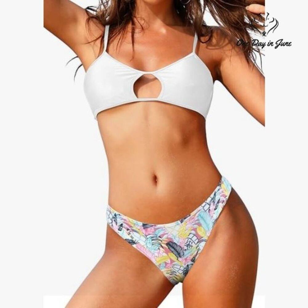 Shekini Keyhole Bikini Swimsuit Size S